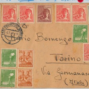 58060 -   GERMANY - POSTAL HISTORY: COVER - ZEHNFACH to ITALY - 1948!  RARE!