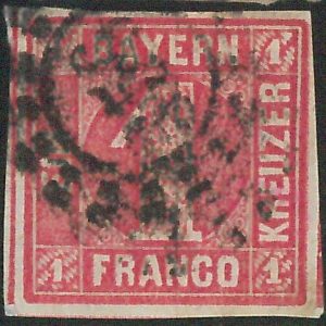 77956f  - GERMANY Bayern -  STAMP:  Michel  # 3  -    Fine  USED