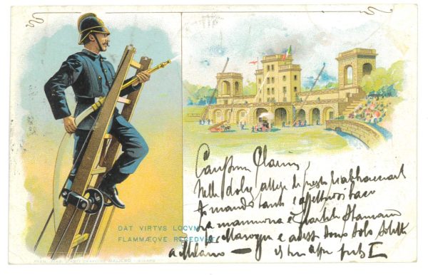 P2958 - ITALY , 1ST. FIREFIGTHERS NATIONAL COMPETITION MILANO 1902,