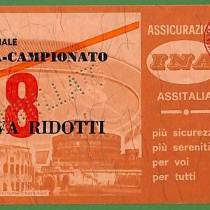 ZA2014  - Vecchio  BIGLIETTO PARTITA  CALCIO -   Roma