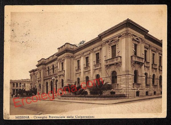 ag8490 - CARTOLINA D'EPOCA - Messina - Consiglio Provinciale delle Corporazioni