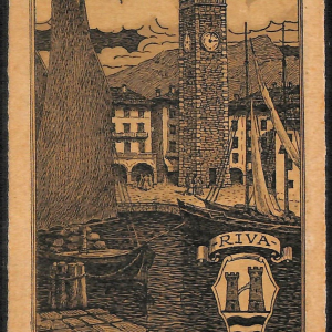 ab5916   - CARTOLINA  D'EPOCA - Trento Provincia : RIVA 1919