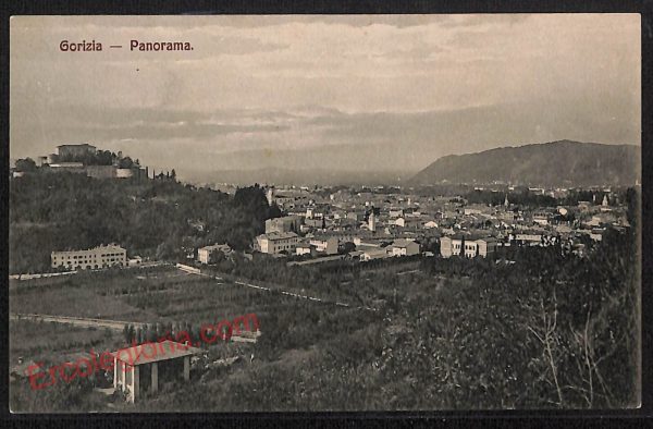 ag1635 - CARTOLINA D'EPOCA - Gorizia Città - Panorama