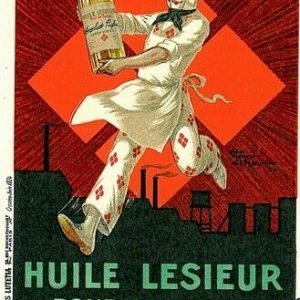 00483   - FRANCE - VINTAGE POSTCARD - Illustrated ADVERTISING - Gastronomy OIL