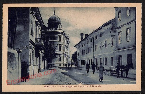 ag1648 - CARTOLINA D'EPOCA - Gorizia Città - Via 24 Maggio