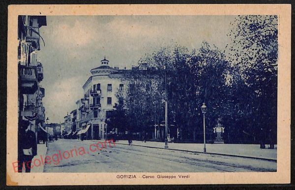 ag1653 - CARTOLINA D'EPOCA - Gorizia Città - Corso Giuseppe Verdi