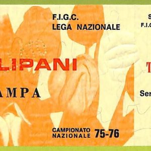 ZA1034   - Vecchio  BIGLIETTO PARTITA  CALCIO -  1975/1976: Napoli