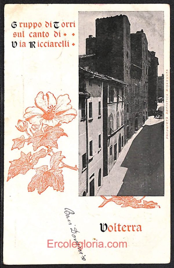 ad7295 - CARTOLINA D'EPOCA - Pisa Provincia - Volterra    1902