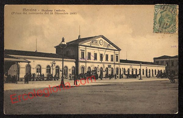 ag8513 - CARTOLINA D'EPOCA - Messina Città - Stazione Centrale