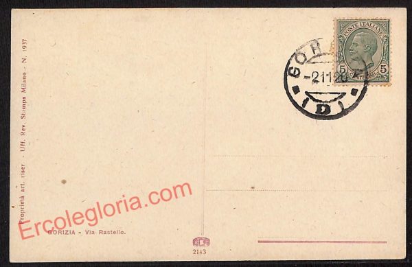 ag1702 - CARTOLINA D'EPOCA - Gorizia Città - Via Rastello - immagine 2