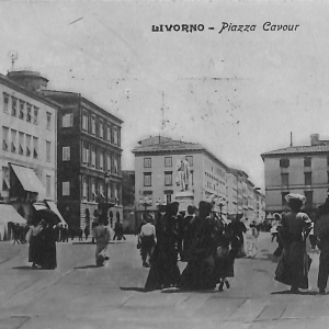 ac7343 - CARTOLINA D'EPOCA - Livorno Città - Piazza Cavour
