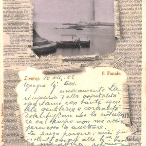 ac7352 - CARTOLINA D'EPOCA - Livorno Città - Il Telegrafo  1902