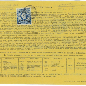 P2538 - ERITREA , 10 / USATO AD ASMARA SU FORMULARIO TELEGRAMMA,