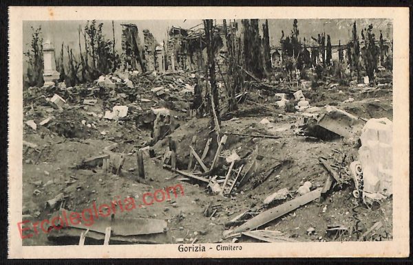 ag1711 - CARTOLINA D'EPOCA - Gorizia Città - Cimitero