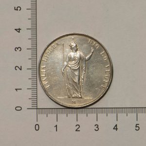 NA0378 - Italia 5 Lire Governo Provvisorio Di Lombardia 1848 SPL