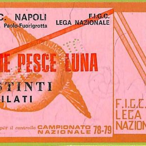 ZA1085 - Vecchio  BIGLIETTO PARTITA  CALCIO -  1978/1979: Napoli
