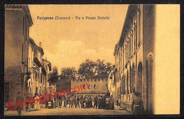 ah9337 - CARTOLINA D'EPOCA - Ravenna Provincia - Fusignano