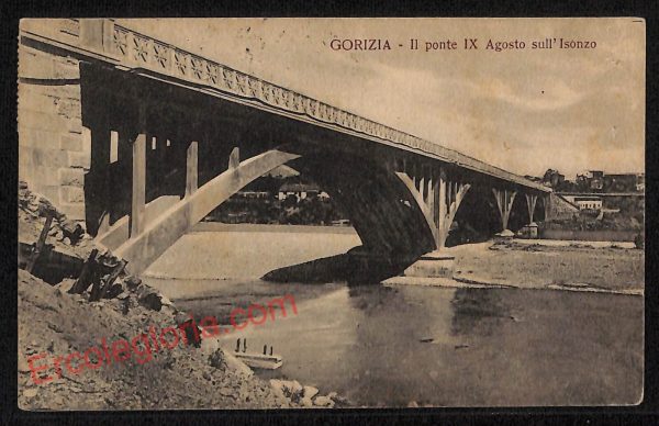ag1731 - CARTOLINA D'EPOCA - Gorizia Città - Il Ponte IX Agosto sull' Isonzo
