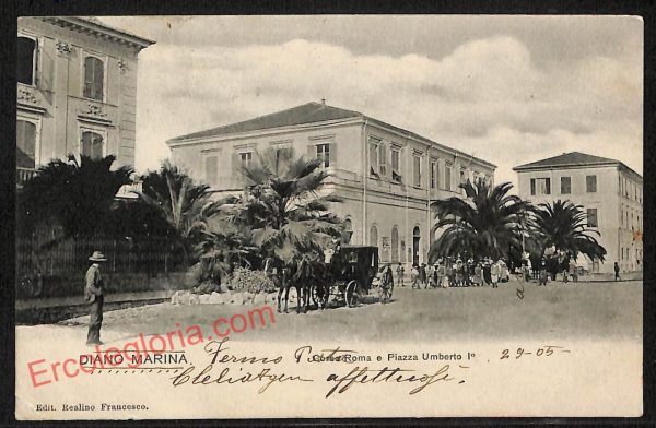 ag4667 - CARTOLINA D'EPOCA - Imperia Provincia - Diano Marina    1905