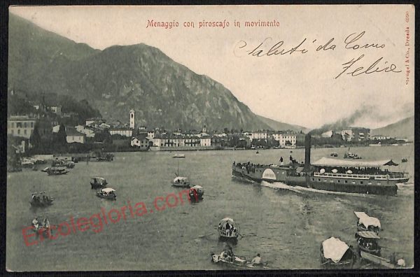ae5265 - CARTOLINA D'EPOCA - Como Provincia - Menaggio  1901