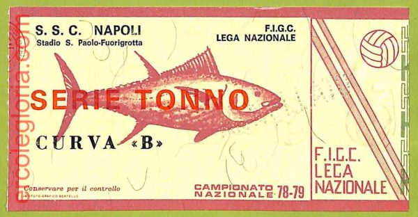 ZA1196 - Vecchio  BIGLIETTO PARTITA  CALCIO -  1978/1979: Napoli - immagine 2