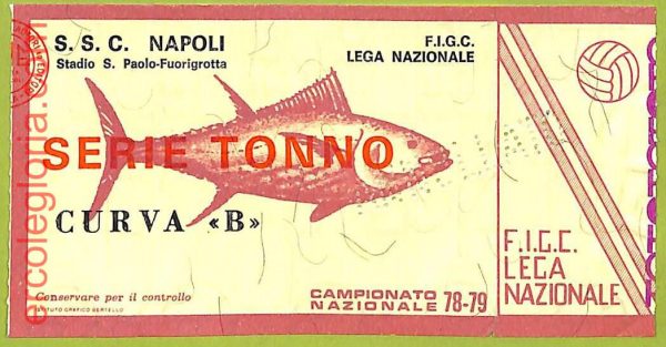 ZA1196 - Vecchio  BIGLIETTO PARTITA  CALCIO -  1978/1979: Napoli - immagine 3