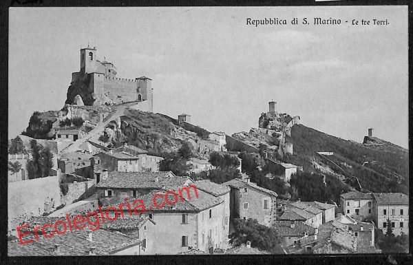 ai4865 - CARTOLINA D'EPOCA - San Marino - Le Tre Torri