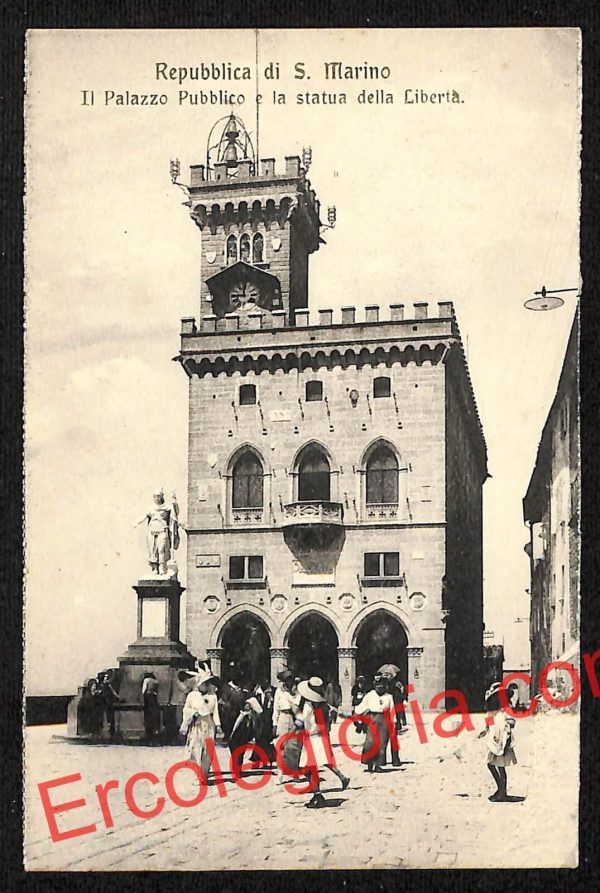 ai4866 - CARTOLINA D'EPOCA - San Marino - Statua della Libertà