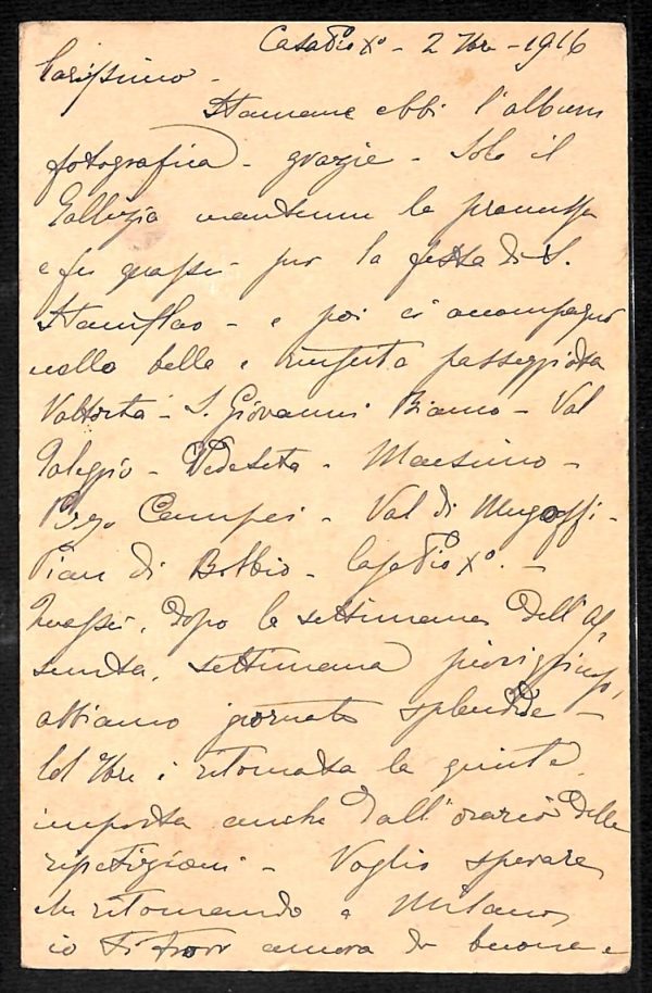 ab6573 -  CARTOLINA  D'EPOCA - Lecco Citta - 1916 - immagine 2