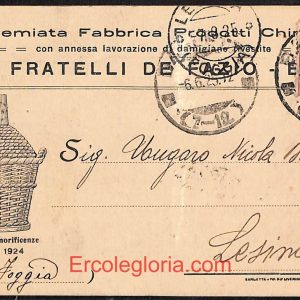 ae0915 - CARTOLINA  D'EPOCA - BAT Provincia - Barletta  1925