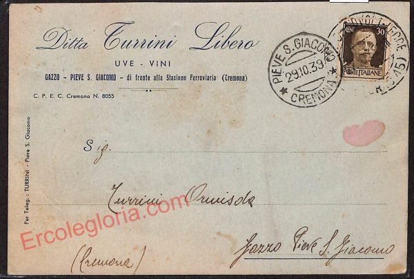 ae5568 - CARTOLINA D'EPOCA - Cremona Provincia - Pieve San Giacomo
