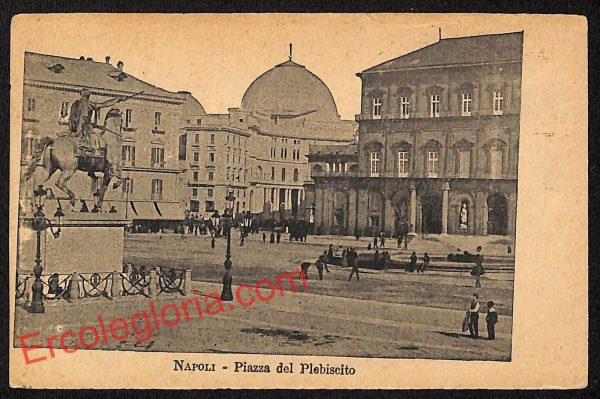 ag9672 - CARTOLINE D'EPOCA - Napoli Città - Piazza del Plebiscito