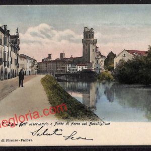 ah4201 - CARTOLINA D'EPOCA - Padova Città - Ponte di Ferro sul Bacchiglione