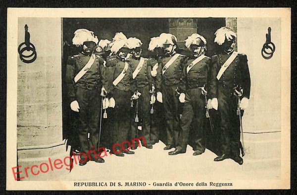 ai4867 - CARTOLINA D'EPOCA - San Marino - Guardia d' Onore della Reggenza