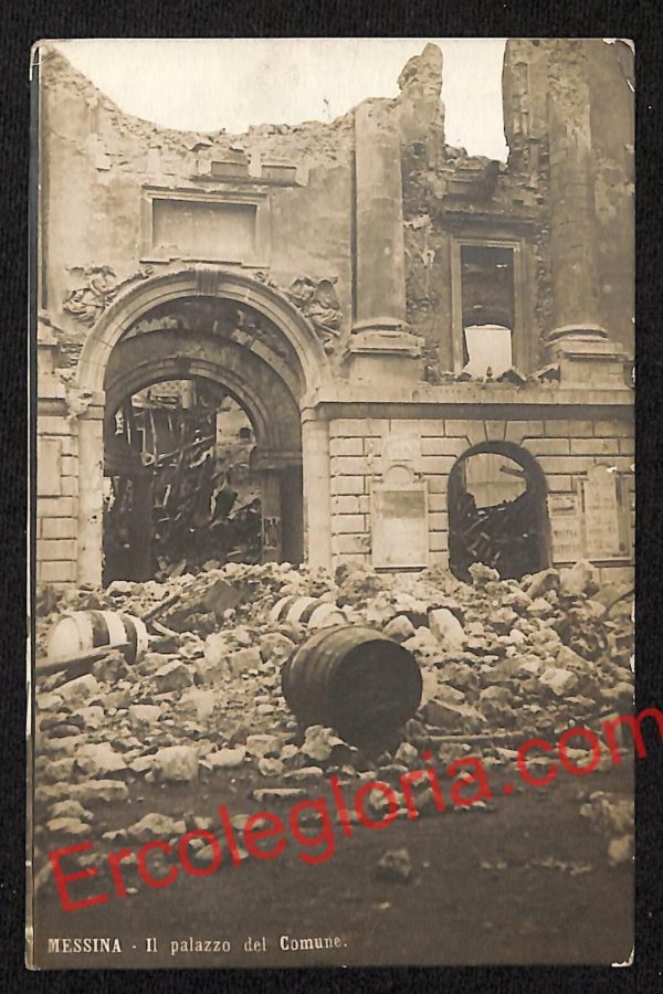 ag8638 - CARTOLINA D'EPOCA - Messina Città - Il Palazzo del Comune