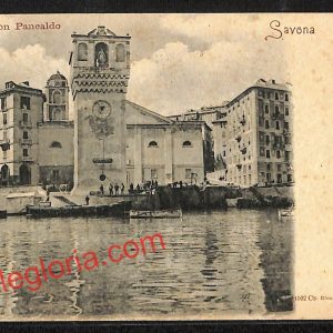 ai4973 - CARTOLINA D'EPOCA - Savona Città - Torre Leon Pancaldi