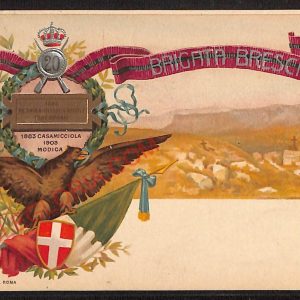 ae4137 - CARTOLINA  D'EPOCA - Brescia Città - 20° Reggimento Fanteria