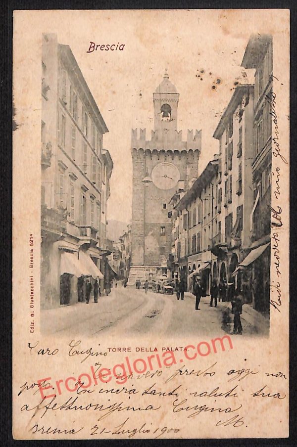 ae4187 - CARTOLINA  D'EPOCA - Brescia Città - Torre della Palata