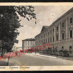 ag7487 - CARTOLINA D'EPOCA - Macerata Città - Caserma Corridoni