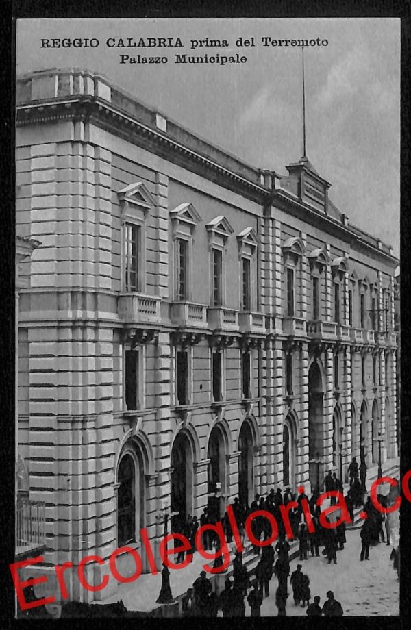 ah9535 - CARTOLINA D'EPOCA - Reggio Calabria Città - Palazzo Municipale