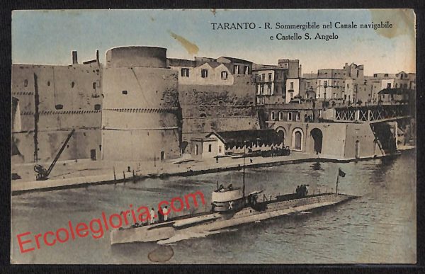 ai7294 - CARTOLINA D' EPOCA - Taranto Città - Castello San Angelo
