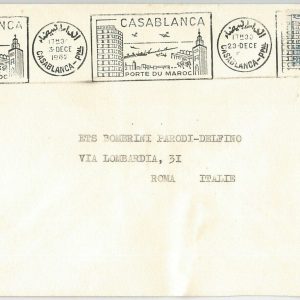 45061  - MAROC Morocco -  POSTAL HISTORY  -  COVER to ITALY 1962