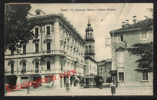 ah5438 - CARTOLINA D'EPOCA - Parma Città - Via Macedonio Melloni