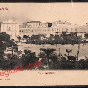 ai7308 - CARTOLINA D' EPOCA - Taranto Città - Villa Garibaldi