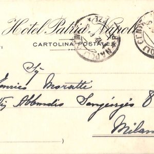 ab7961 - CARTOLINA  D'EPOCA - Napoli Città - Hotel Patria Napoli 1916