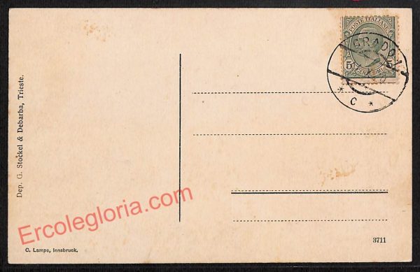 ag1835 - CARTOLINA D'EPOCA - Gorizia Provincia - Grado  1920 - immagine 2