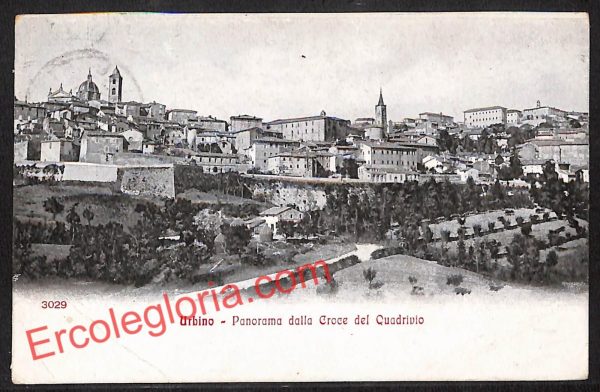 ah6535 - CARTOLINE  D'EPOCA - Urbino Città - Panorama della Croce del Quadrivio