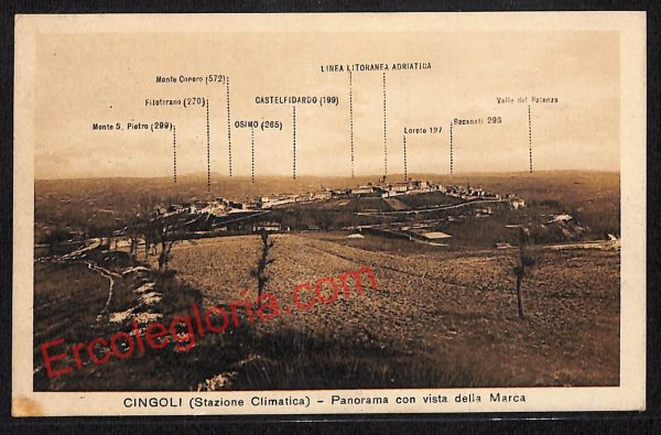 ag7556 - CARTOLINA D'EPOCA - Macerata Provincia - Cingoli