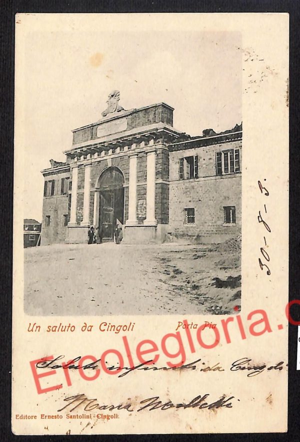 ag7558 - CARTOLINA D'EPOCA - Macerata Provincia - Cingoli