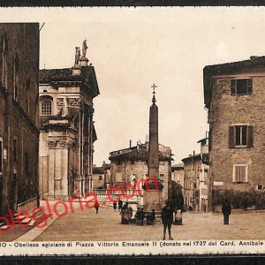 ah6547 - CARTOLINE  D'EPOCA - Urbino Città -  Obelisco di Piazza V. Emanuele II